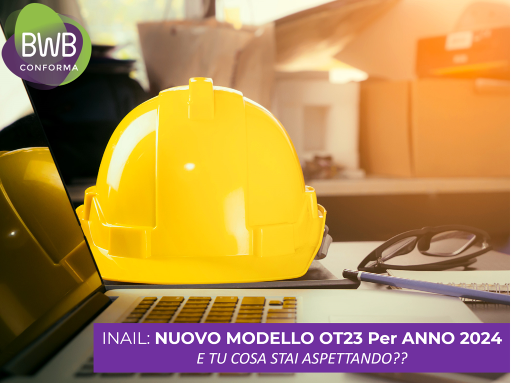 INAIL: NUOVO MODELLO OT23 Per ANNO 2024