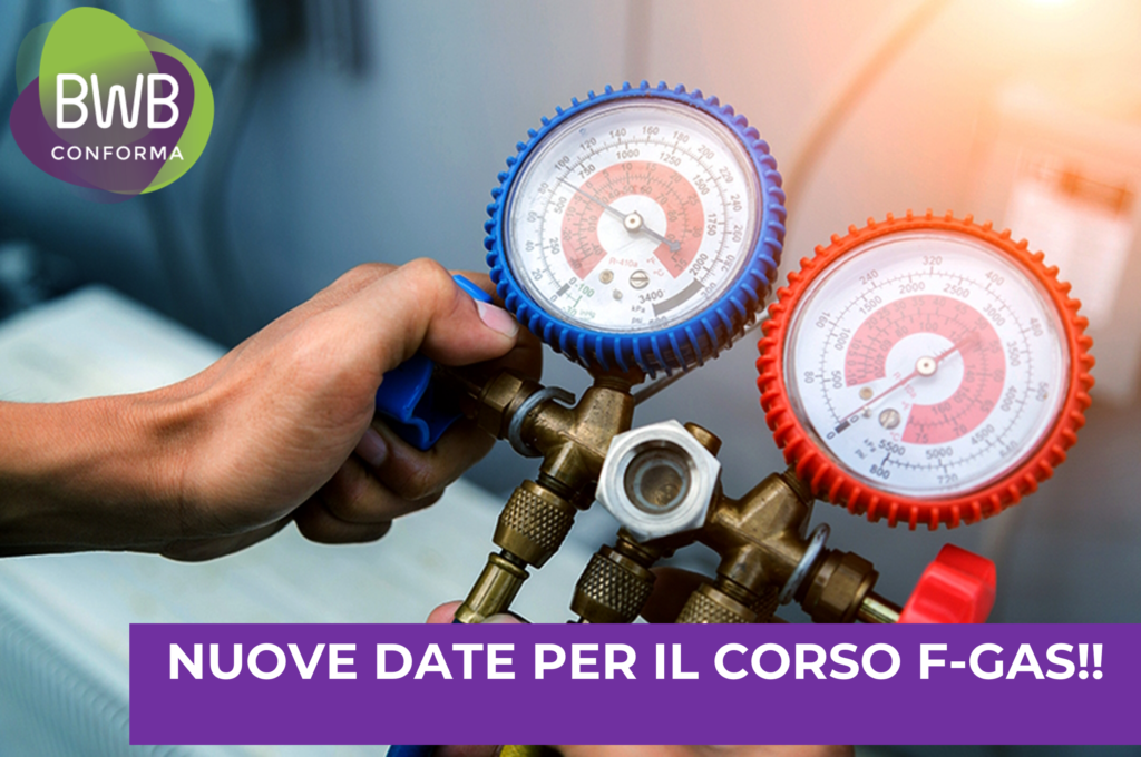 NUOVE DATE PER IL CORSO F-GAS